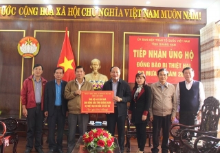 Tây Ninh trao tặng 40 căn nhà cho đồng bào Quảng Nam bị thiệt hại do mưa lũ