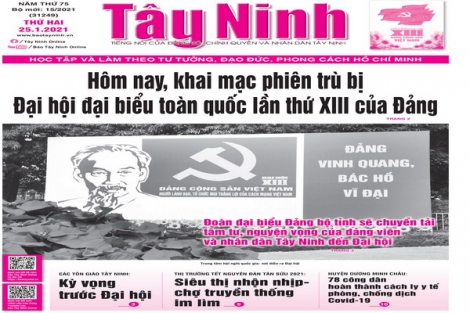 Điểm báo in Tây Ninh ngày 25.01.2021