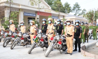 Công an Dương Minh Châu: Ra quân tổng kiểm soát phương tiện giao thông cơ giới đường bộ