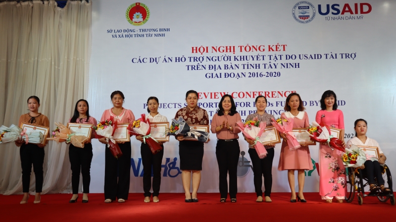 Tổ chức Hội nghị Tổng kết các Dự án Hỗ trợ người khuyết tật do USAID tài trợ trên địa bàn tỉnh Tây Ninh giai đoạn 2015 – 2020