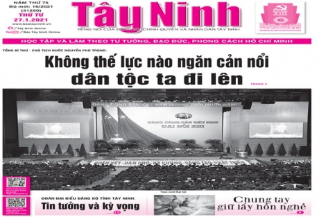 Điểm báo in Tây Ninh ngày 27.01.2021