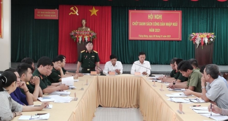 Trảng Bàng chốt danh sách công dân nhập ngũ năm 2021