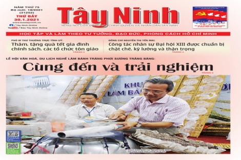 Điểm báo in Tây Ninh ngày 30.01.2021