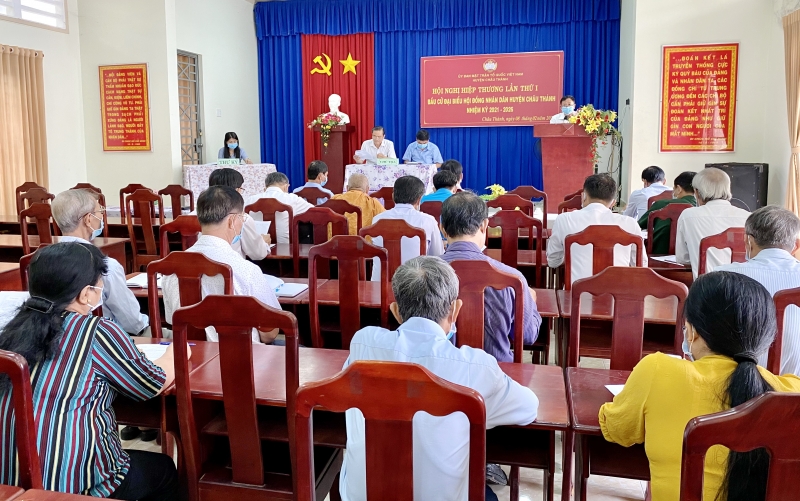 Châu Thành, Gò Dầu: Hội nghị hiệp thương bầu cử đại biểu HĐND huyện, nhiệm kỳ 2021 – 2026