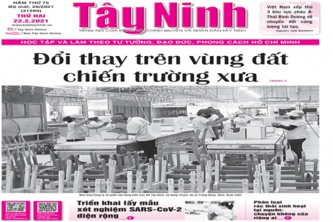 Điểm báo in Tây Ninh ngày 22.02.2021