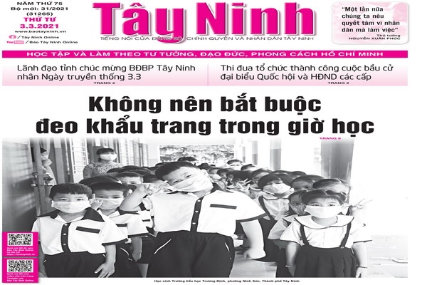 Điểm báo in Tây Ninh ngày 03.03.2021