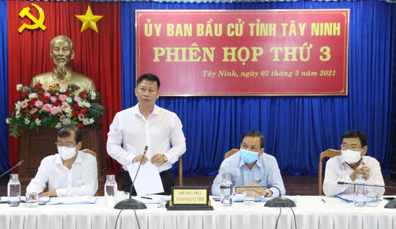 Phiên họp thứ 3 của Ủy ban bầu cử tỉnh: Tăng cường công tác tuyên truyền