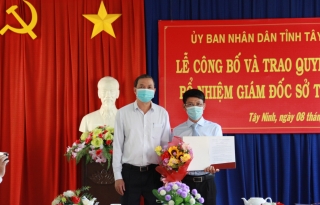 Ông Phạm Văn Đặng được bổ nhiệm làm Giám đốc Sở Tư pháp