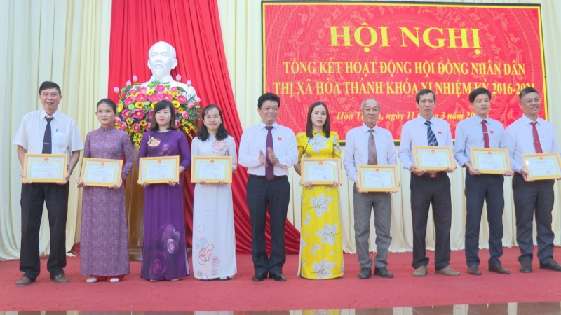 HĐND thị xã Hoà Thành tổng kết nhiệm kỳ 2016 - 2021