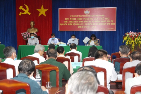 UB. MTTQ Việt Nam tỉnh tổ chức hội nghị hiệp thương lần thứ hai