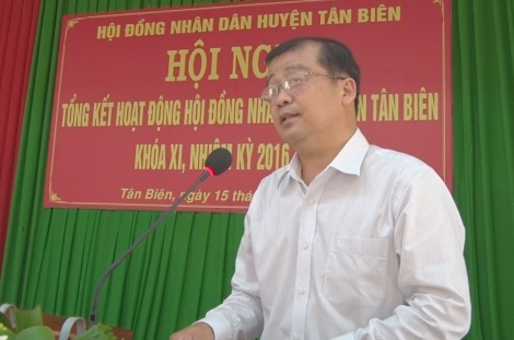 HĐND huyện Tân Biên tổng kết nhiệm kỳ 2016-2021
