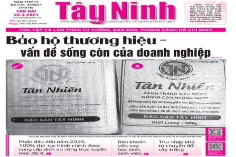 Điểm báo in Tây Ninh ngày 22.03.2021