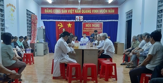 Phường Ninh Sơn: Lấy ý kiến nhận xét và tín nhiệm của cử tri nơi cư trú đối với người ứng cử đại biểu HĐND các cấp