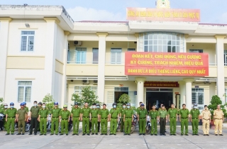 Công an Tân Châu ra quân thực hiện đợt cao điểm tấn công trấn áp tội phạm