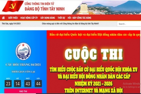 Kết quả Cuộc thi tìm hiểu cuộc bầu cử đại biểu Quốc hội và Hội đồng nhân dân các cấp đợt tháng 3.2021