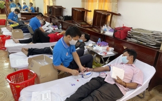 Huyện Dương Minh Châu hiến gần 500 đơn vị máu