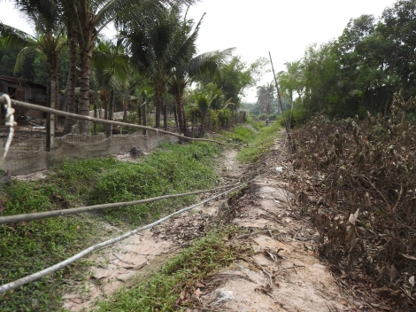 Dây điện thòng lọng sát đất, người dân lo bị điện giật