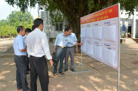 Kiểm tra công tác chuẩn bị bầu cử đại biểu Quốc hội và HĐND các cấp nhiệm kỳ 2021-2026 tại huyện Tân Châu