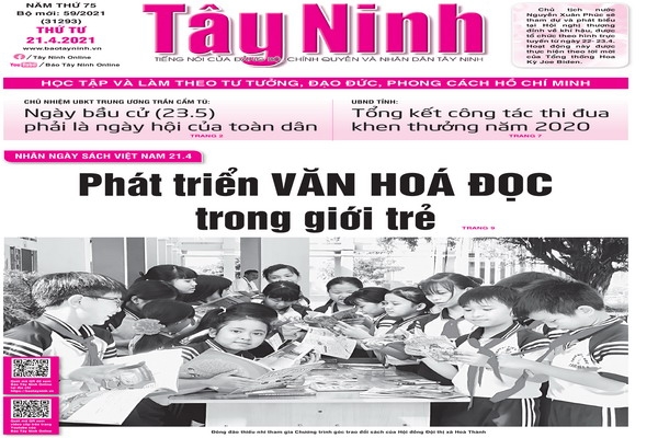 Điểm báo in Tây Ninh ngày 21.04.2021