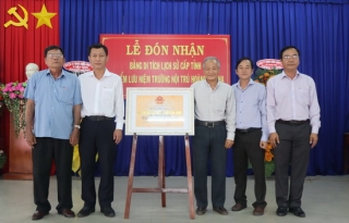 “Địa điểm lưu niệm Trường nội trú Hoàng Lê Kha” được công nhận di tích lịch sử cấp tỉnh