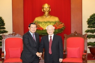 Tổng Bí thư Nguyễn Phú Trọng gửi thư thăm hỏi tình hình dịch bệnh Covid-19 tại Campuchia