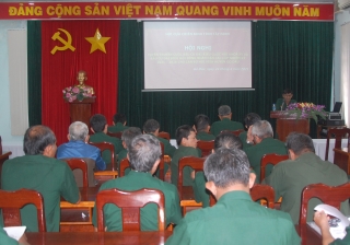Hội Cựu chiến binh huyện Gò Dầu tuyên truyền bầu cử