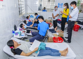 Tân Châu trên 700 người tham gia hiến máu đợt 1 năm 2021