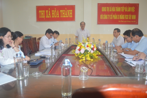 Uỷ ban Bầu cử thị xã Hoà Thành họp phiên đột xuất