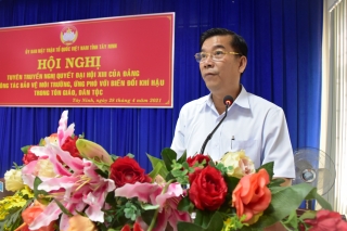 Ủy ban MTTQ Việt Nam tỉnh: Tuyên truyền, phổ biến Nghị quyết Đại hội XIII của Đảng trong tôn giáo, dân tộc