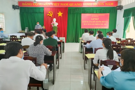 Thị xã Trảng Bàng tổ chức gặp mặt người ứng cử đại biểu HĐND thị xã nhiệm kỳ 2021 - 2026