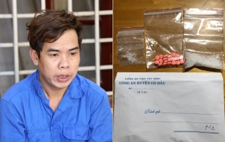 Công an huyện Gò Dầu khởi tố Nguyễn Chí Thiện mua bán trái phép chất ma túy