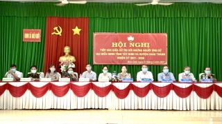 Ứng cử viên HĐND tỉnh và huyện: Tiếp xúc cử tri xã Biên Giới huyện Châu Thành