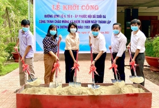 Xã Suối Đá huyện Dương Minh Châu: Nâng cấp tuyến đường giao thông nông thôn ở ấp Phước Hội