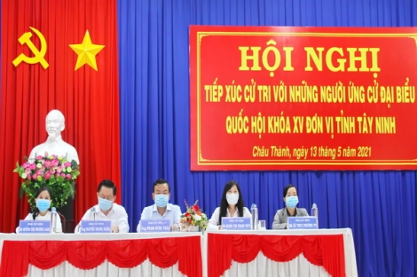 Ứng cử viên ĐBQH đơn vị số 1 tiếp xúc cử tri huyện Châu Thành