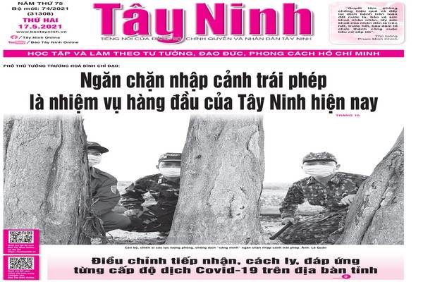 Điểm báo in Tây Ninh ngày 17.05.2021