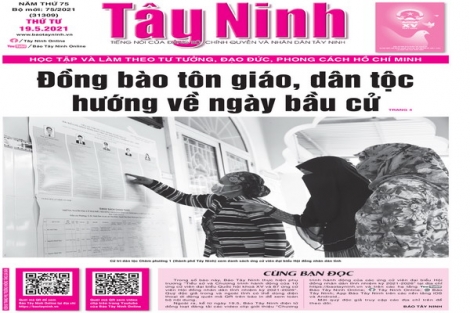 Điểm báo in Tây Ninh ngày 19.05.2021