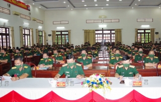 Quân khu 7: Tổ chức tập huấn công tác quân sự năm 2021