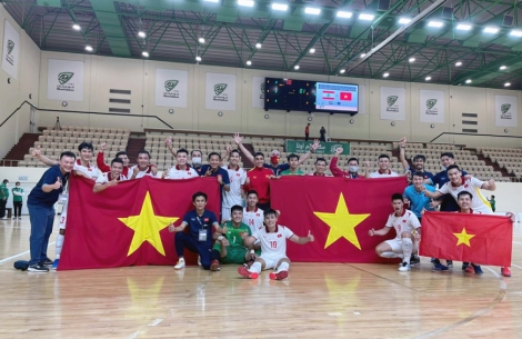 Giành vé dự World Cup, ĐT Futsal Việt Nam được thưởng nóng 1 tỷ đồng