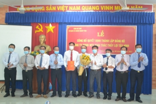 Thành lập Đảng bộ Công ty TNHH MTV Khai thác thủy lợi Tây Ninh