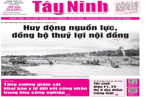 Điểm báo in Tây Ninh ngày 28.05.2021