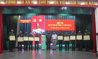 Bộ CHQS tỉnh Tây Ninh: Bế mạc hội thi báo cáo viên giỏi