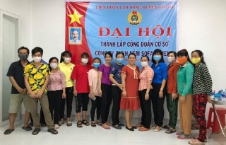 Gò Dầu: Thành lập Công đoàn cơ sở Công ty TNHH nệm sofa Yo Meng