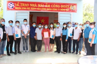 CĐCS Công ty TNHH Pou Hung VN:Trao tặng mái ấm công đoàn