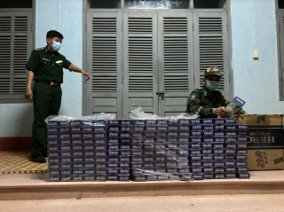 Đồn Biên phòng Phước Tân: Một đêm bắt giữ 2 vụ buôn lậu thuốc lá