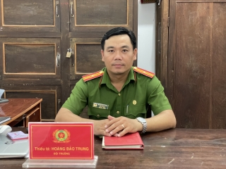 Thiếu tá Hoàng Bảo Trung: Nguyện góp sức vì hạnh phúc nhân dân