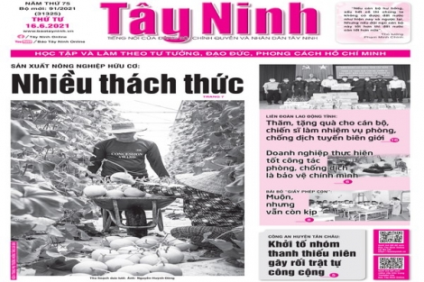 Điểm báo in Tây Ninh ngày 16.06.2021