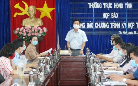 Thường trực HĐND tỉnh: Tổ chức họp báo thông báo chương trình Kỳ họp thứ 1