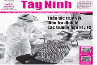 Điểm báo in Tây Ninh ngày 25.06.2021