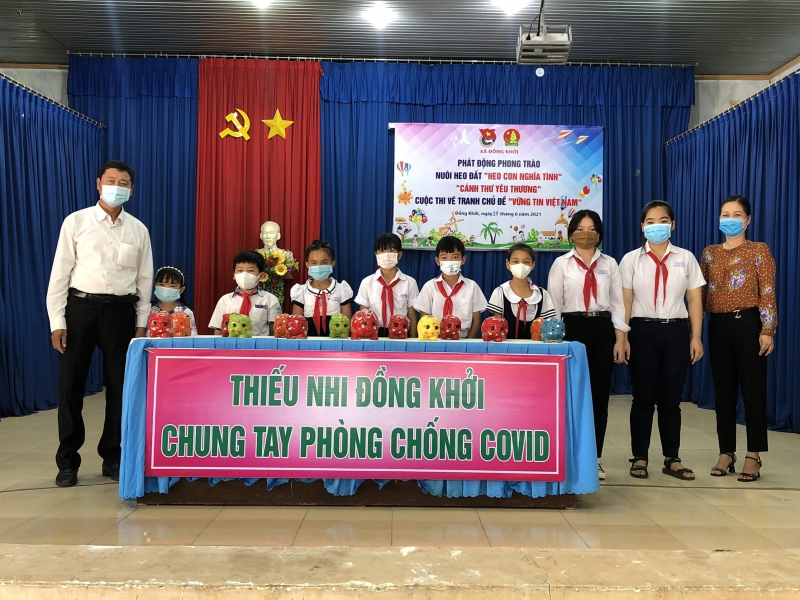 Hội đồng Đội xã Đồng Khởi (huyện Châu Thành): Phát động các phong trào chung tay đẩy lùi Covid-19