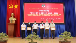 Nhiệm kỳ 2016 – 2021: Hội Người cao tuổi huyện Gò Dầu phát triển gần 3.000 hội viên